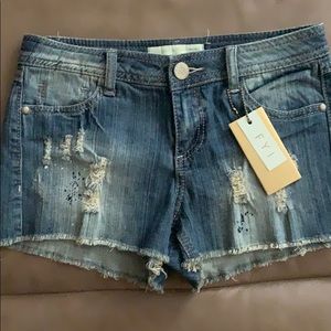 Almost Famous Premium destroyed high waist shorts